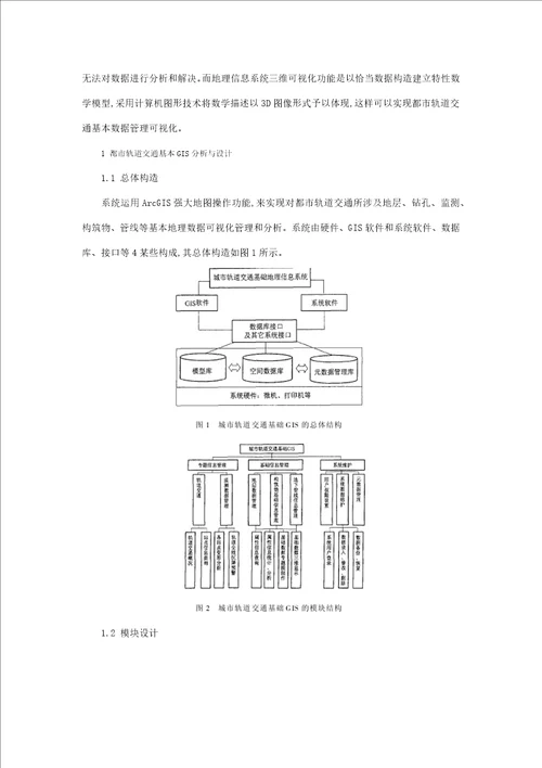 城市轨道交通基础地理信息系统设计样本