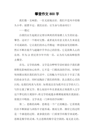 攀登作文800字0.docx