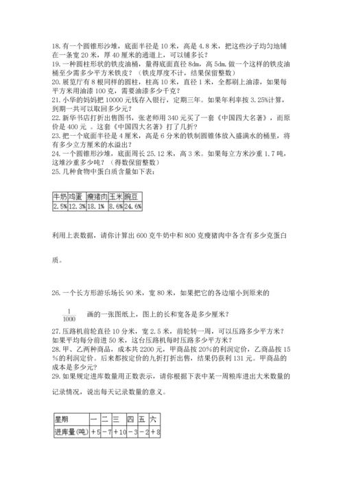 六年级小升初数学应用题50道精品（达标题）.docx