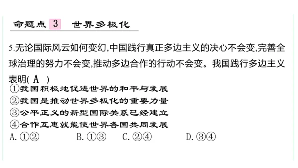 第一单元  我们共同的世界单元复习课件(共50张PPT)2023-2024学年度道德与法治九年级下册