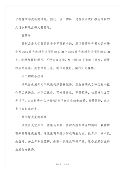 2022个人创业项目.docx