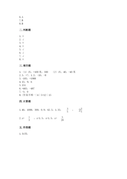 沪教版数学六年级下册期末检测试题精品（巩固）.docx