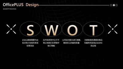 商务风黑色并列关系4项PPT