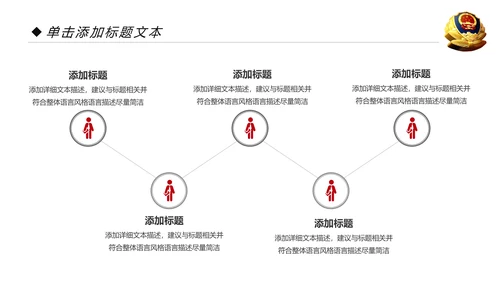 红色庄严大气公安警察武警特警PPT模板
