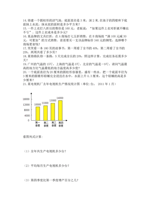 小升初数学应用题50道带答案.docx