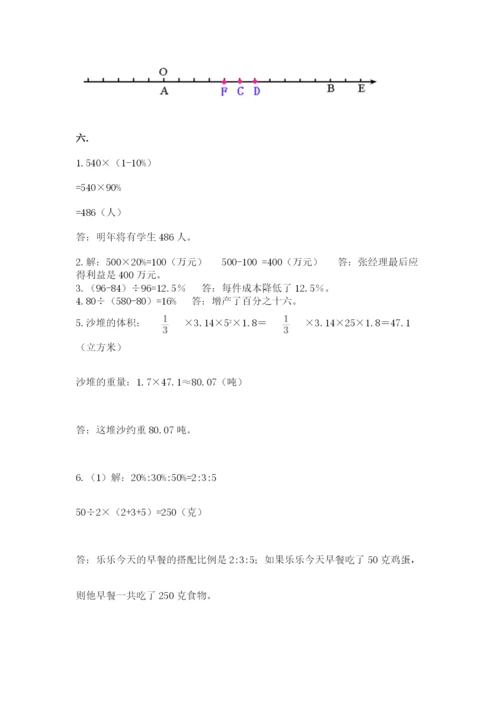 苏教版数学六年级下册试题期末模拟检测卷（培优b卷）.docx