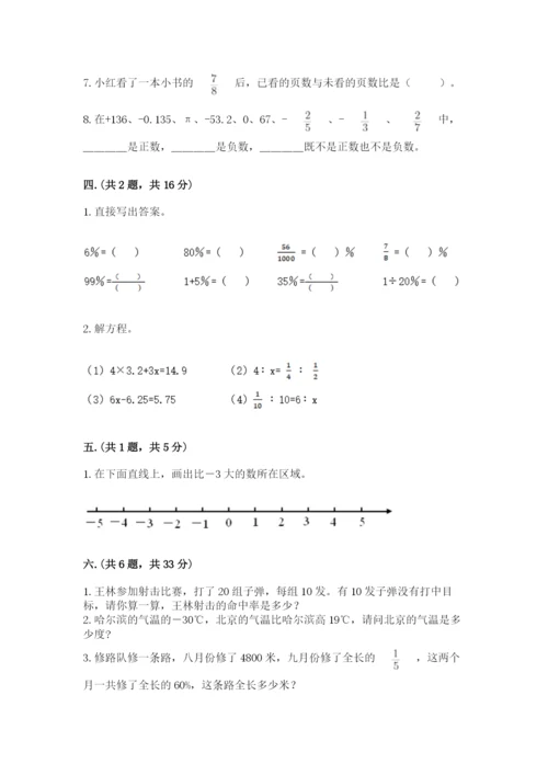 小升初数学综合练习试题（培优a卷）.docx