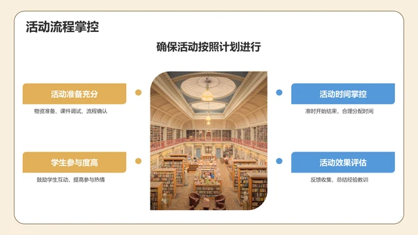 橙色插画风小学班会PPT模板
