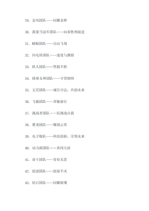 第二组团队名字和口号