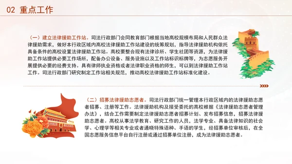 2024年关于加强高校法律援助志愿服务工作的意见全文学习PPT