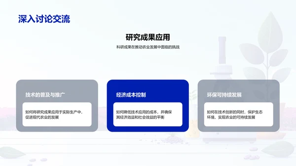 农学研究答辩报告PPT模板