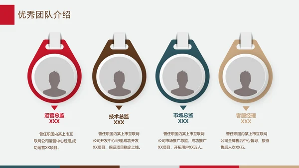 大气企业简介公司宣传ppt模板