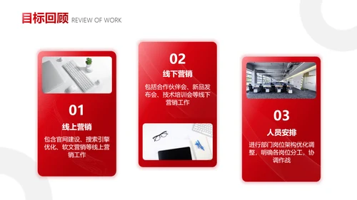 红色商务简约风企业年终总结工作汇报