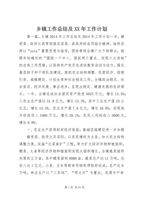 乡镇工作总结及某年工作计划.docx