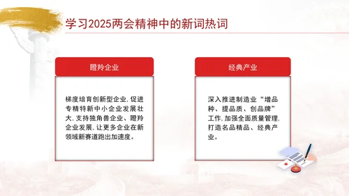学习2025两会精神中的新词热词ppt课件