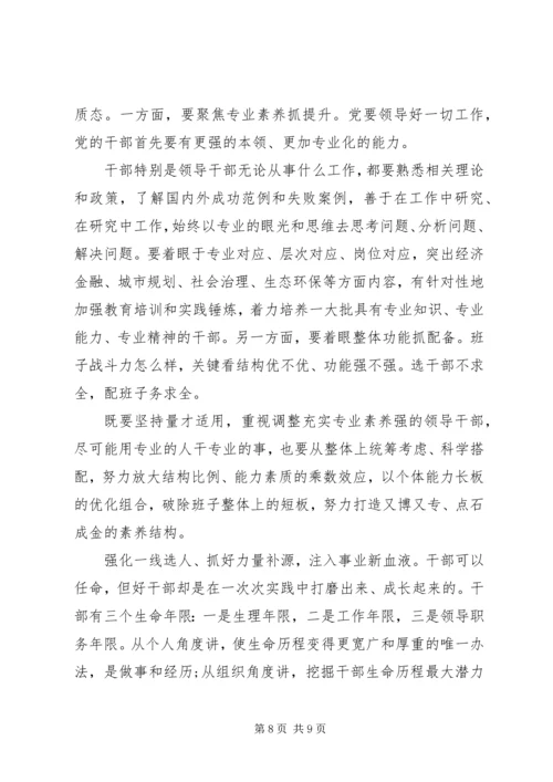 建设高素质专业化新时代干部队伍建设党课讲稿.docx