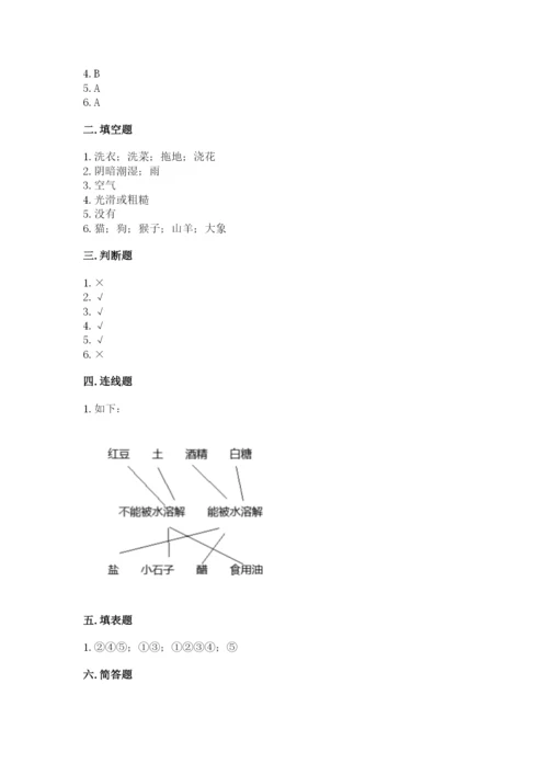 教科版小学科学一年级下册期末测试卷精品（夺冠）.docx
