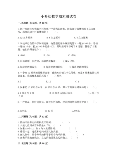 小升初数学期末测试卷附答案【满分必刷】.docx