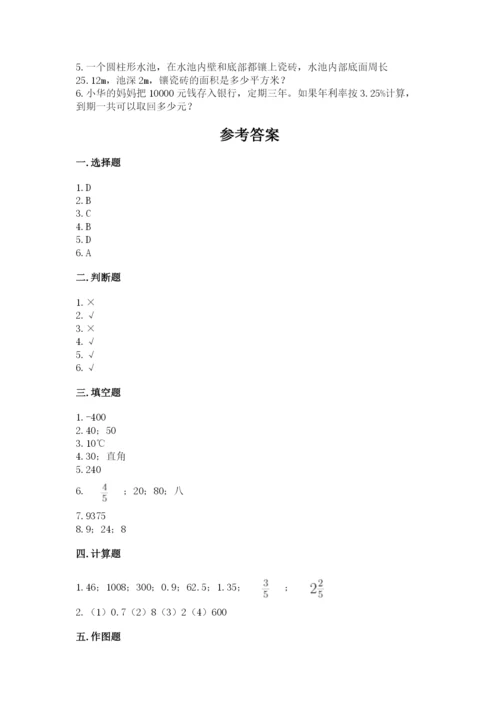 赣州市赣县六年级下册数学期末测试卷精编.docx