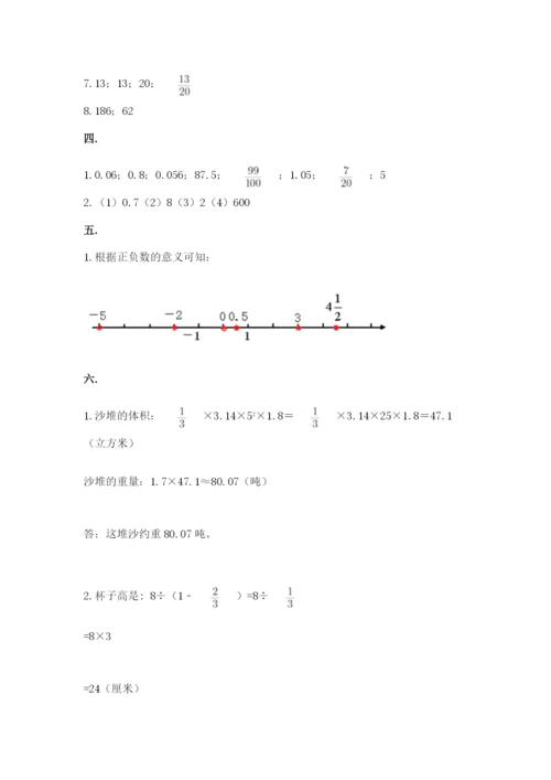 小升初数学综合模拟试卷【典优】.docx