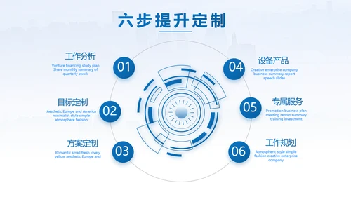 蓝色项目创新创业计划书商业计划书动态PPT