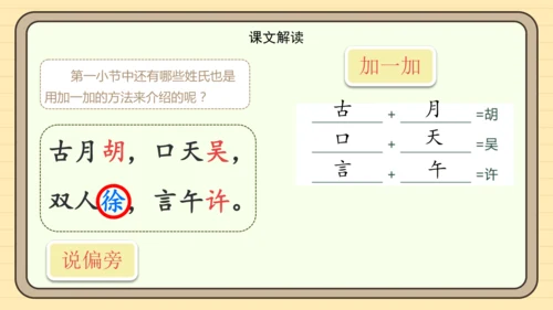 识字2 姓氏歌（课件）