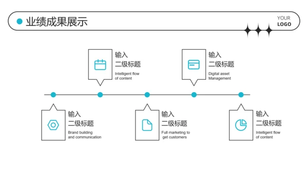 蓝色弥散总结汇报PPT模板