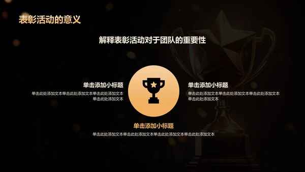 黑色黑金风表彰庆典PPT模板