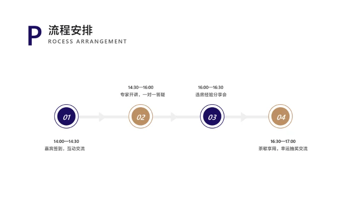 白紫色简约风地产营销方案