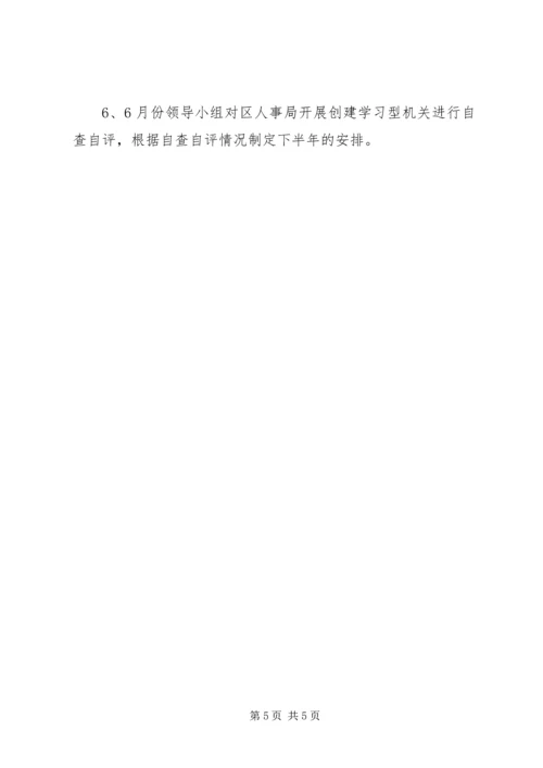 人事局年度创建学习型机关工作计划.docx