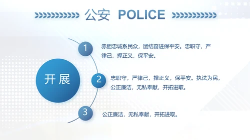 蓝色科技感公安科技信息化建设工作总结动态PPT