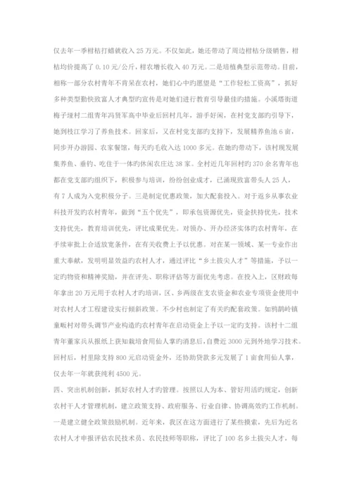 加强农村能人队伍综合建设构建社会主义新农村.docx