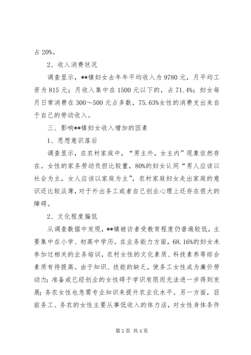 促进农村妇女持续增收倍增调研报告.docx