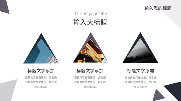 黑色三角几何电商运营计划PPT模板