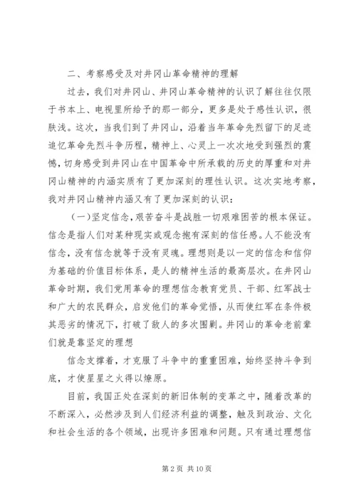 党员对照井冈山精神党性分析材料.docx