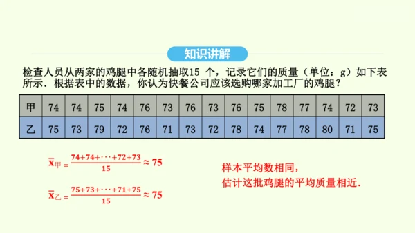 20.2数据的波动程度课件（共23张PPT） 2025年春人教版数学八年级下册