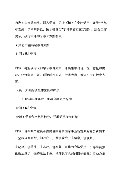 两学一做专题民主生活会实施专项方案.docx