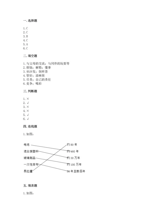 部编版四年级上册道德与法治期末测试卷（全国通用）.docx