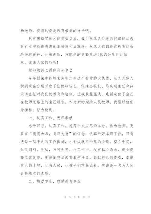 教师培训心得体会分享.docx