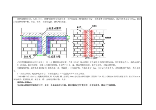 样板综合施工重点技术交底.docx