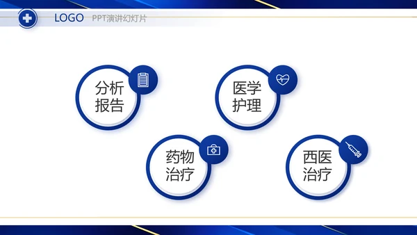 蓝色大气医疗器械工作总结汇报动态PPT模板