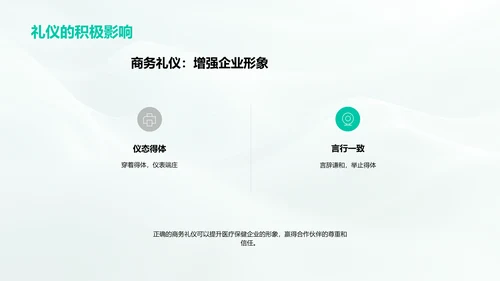 医保商务礼仪讲解PPT模板