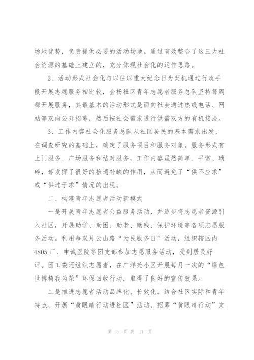 青年志愿者个人总结5篇.docx