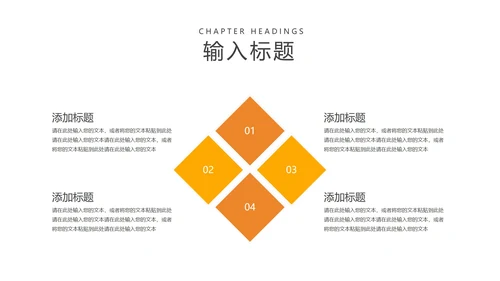 简约风橙色字母英语课堂教学PPT模板
