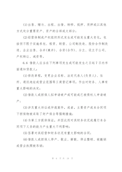 个人小额贷款借款合同模板.docx