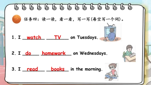 Unit 2 My week 复习课件（词组+句型+语音+语法+写作指导）