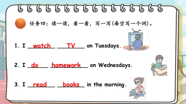 Unit 2 My week 复习课件（词组+句型+语音+语法+写作指导）