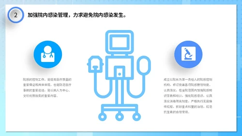 蓝色清新微粒体医疗行业医院年终工作总结PPT年终总结