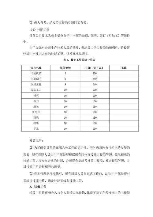 ABCD公司薪酬管理制度