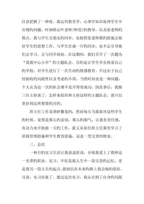 小学数学专业教育实习调查报告.docx